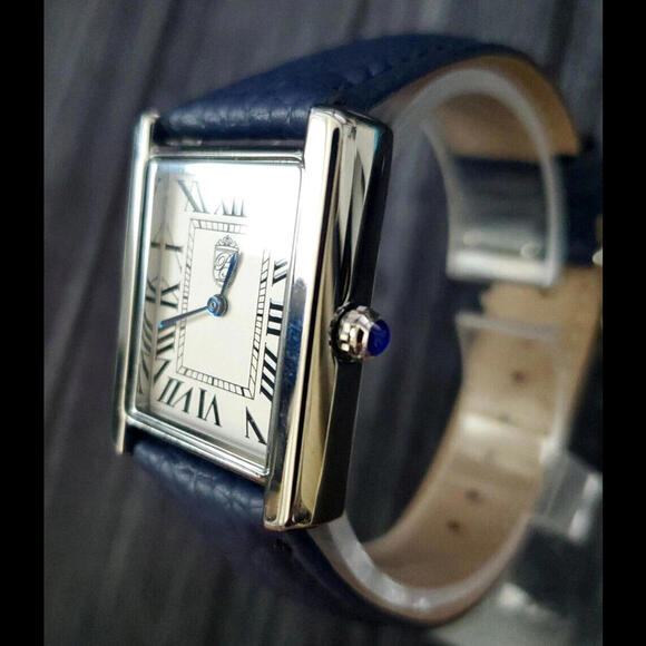 Pierre Lucerne 1888 Vintage Swiss Design Mens Watch Blue - Picture 11 of 15